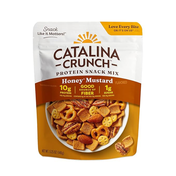 Catalina Crunch Protein Snack Mix, Honey Mustard, 5.25 oz Bag (Pack of 1) | Amazon (US)
