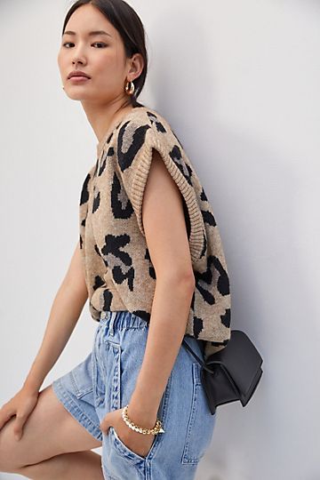 Spotted Knit Vest | Anthropologie (US)