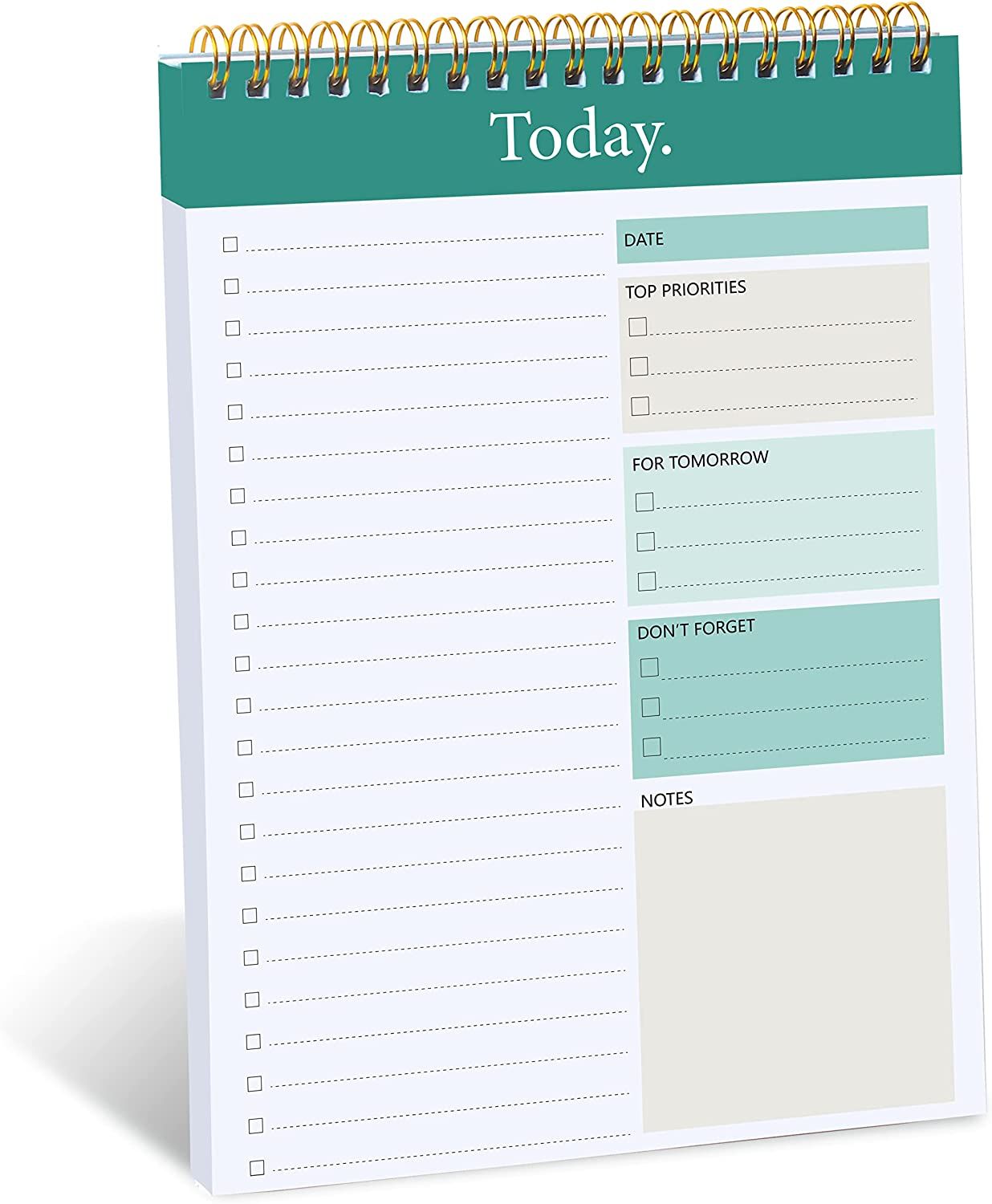 Amazon.com : To Do List Notepad - Daily Planner Notepad Undated 52 Sheets Tear Off , 6.5" x 9.8" ... | Amazon (US)