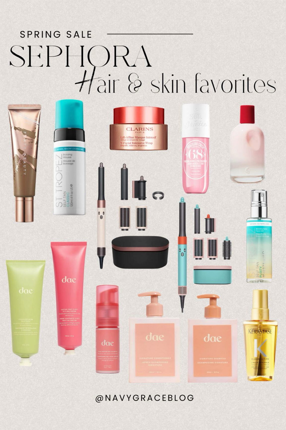 Spring savings event at Sephora. 
My top hair and skin favorites 