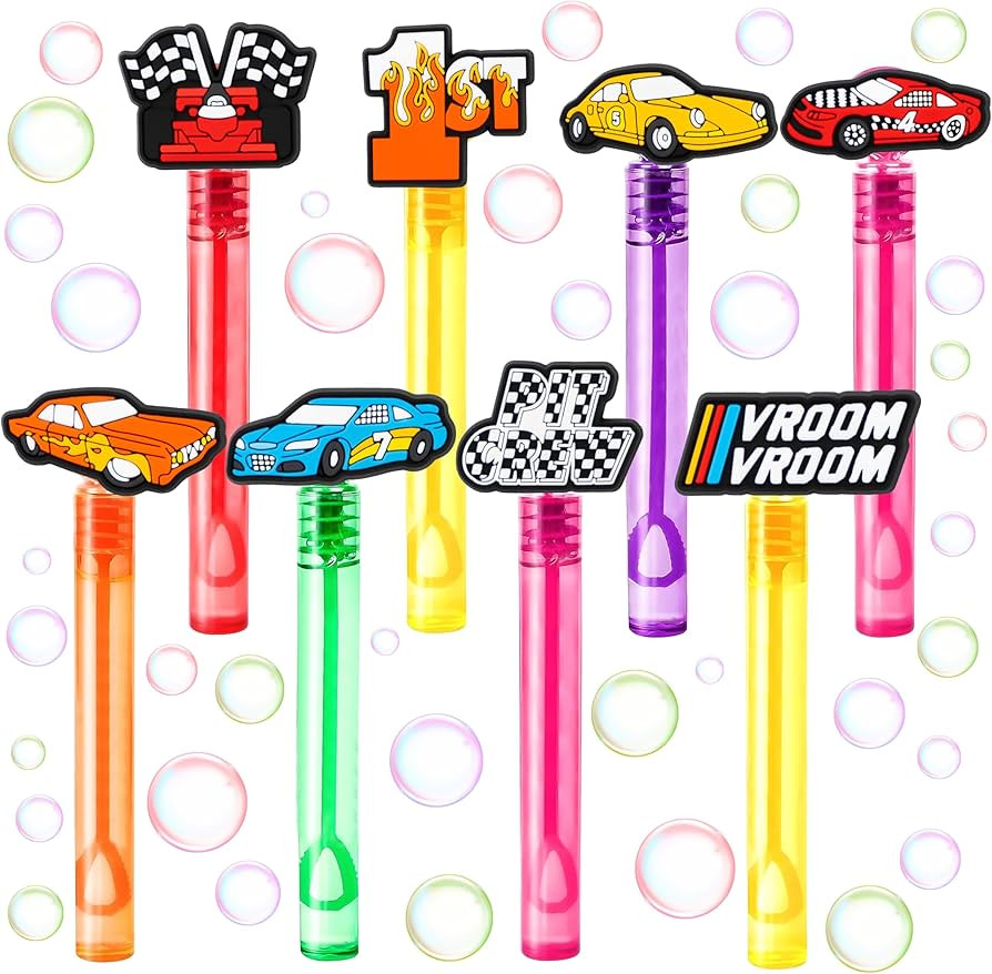 Race Car Party Favors for Kids – 24PCS Racing-Themed Bubble Wands, Great for Birthday Supplies,... | Amazon (US)
