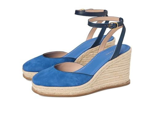 Cole Haan Women's Cloudfeel Kyra Espadrille Wedges, Dutchblue Suede/Navy Blazer Leather, 9.5-B US | Amazon (US)