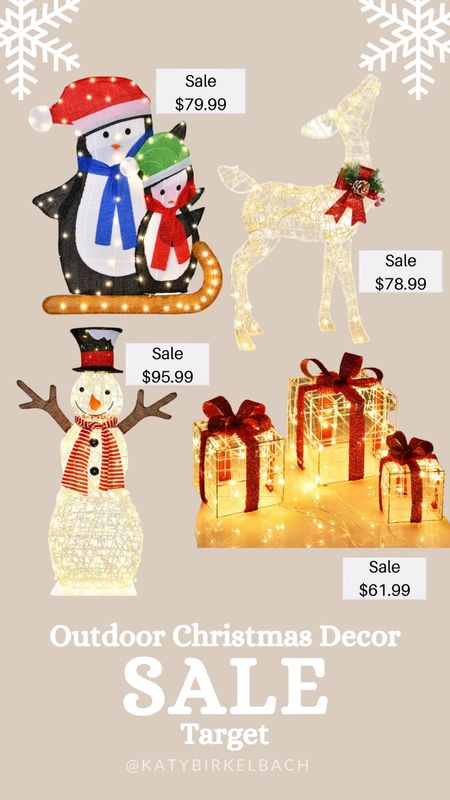 Outdoor Christmas Decor on sale at Target! 

#LTKHoliday #LTKsalealert #LTKSeasonal