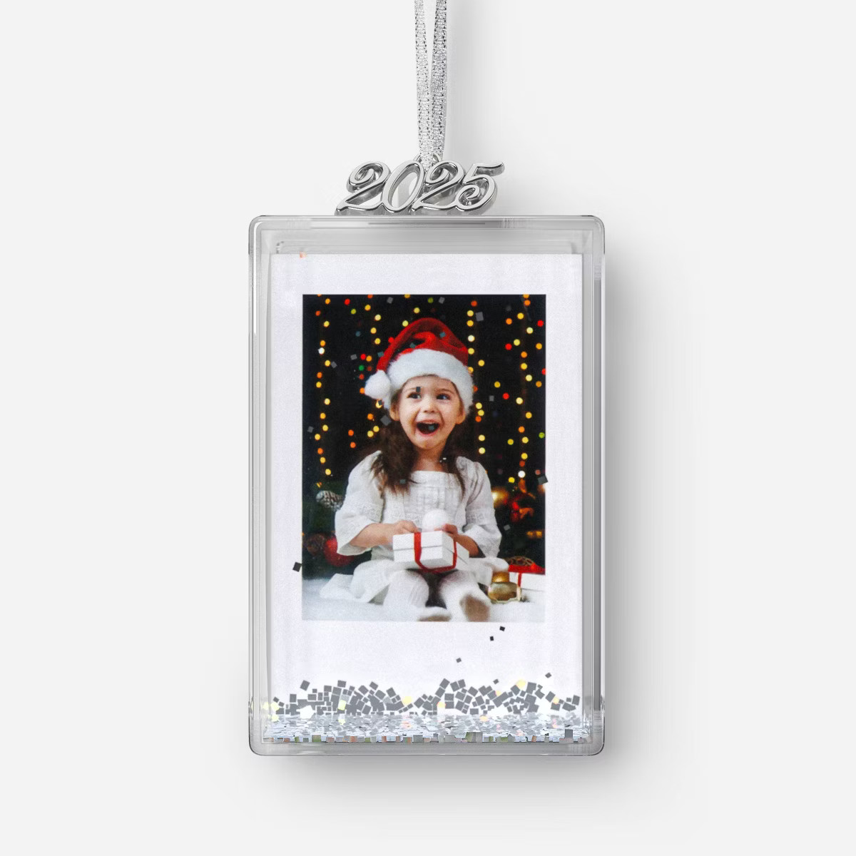 Wondershop Liquid Glitter Photo Snow clear Picture Frame Silver - Wondershop™ | Target