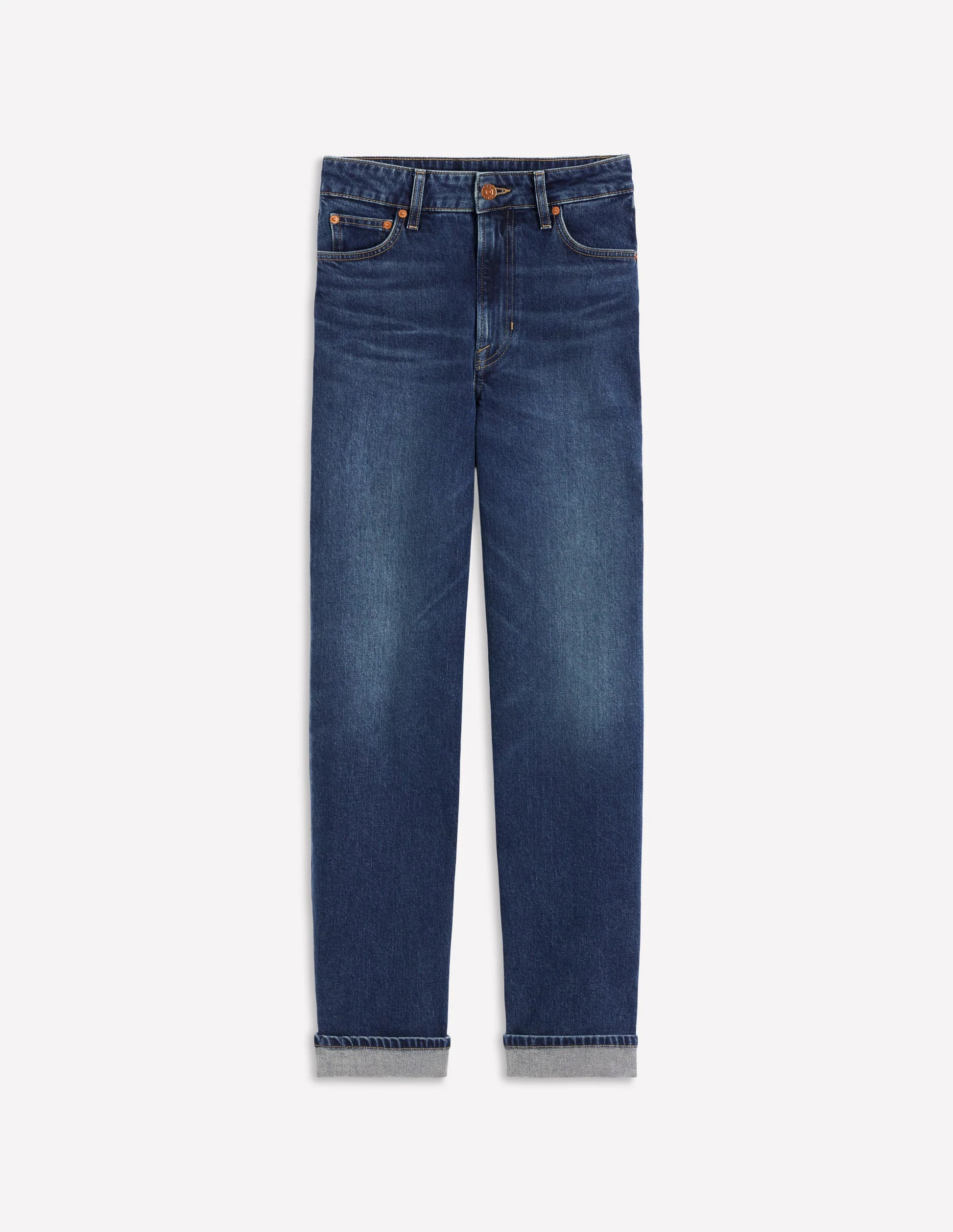 Mid Rise Straight Leg Jeans-Dark Vintage | Boden (US)