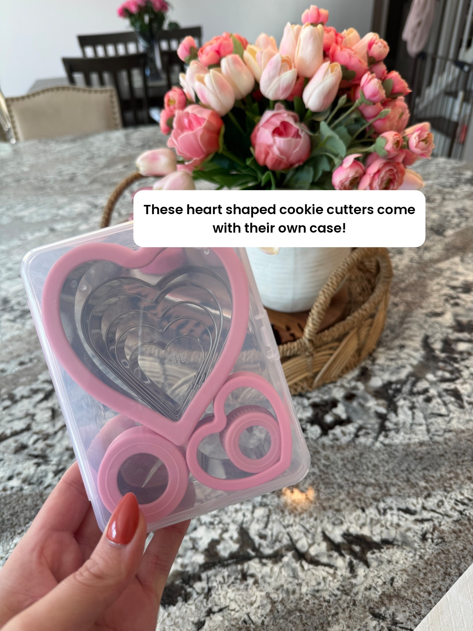 And they’re only $10! 💕🫶🏼

Valentines baking, heart shaped cookie cutter, heart veggie cutter, heart cookie cutter, valentines kitchen finds, Valentine’s Day kitchen, Valentine’s Day kitchen finds, seasonal kitchen finds, Amazon Valentine’s Day, Amazon valentines, Amazon kitchen, Amazon Valentine’s Day kitchen finds 

#LTKmomlife #LTKValentine #LTKHome