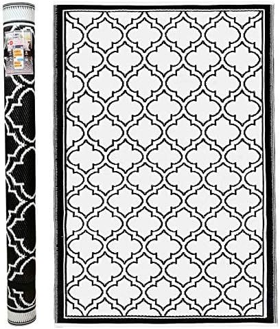 Large Outdoor Plastic Rug for Patio (6' x 9'). Waterproof Mat for Camping, RV, Backyard, Porch, P... | Amazon (US)