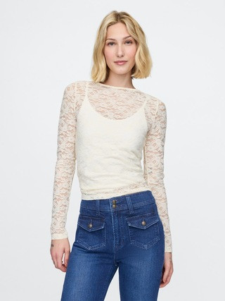 Sheer Lace Top | Gap (US)