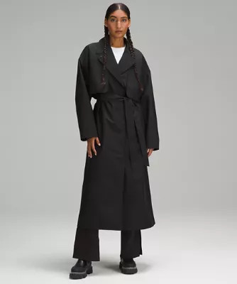 Oversized Tie-Waist Trench Coat | Lululemon (UK)