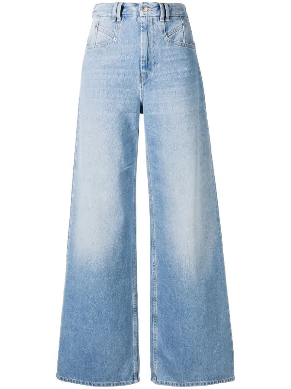 ISABEL MARANT Jean Lemony à Coupe Ample - Farfetch | Farfetch Global