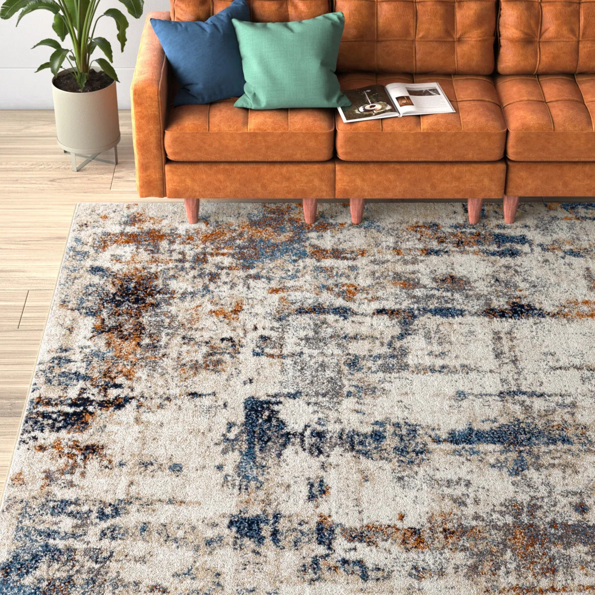 Dunigan Machine Woven Abstract Area Rug | Wayfair North America