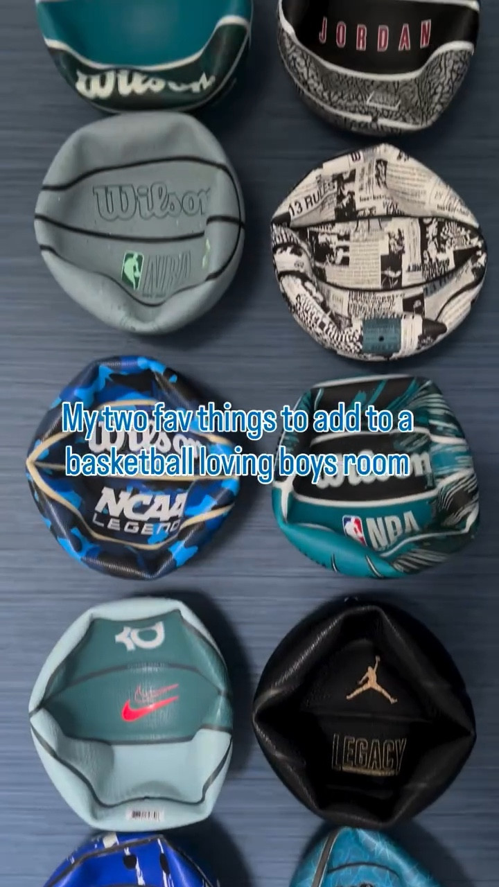 DIY basketball wall and a light up indoor hoop
Comment shop 🏀

I’ll send you all the cool basketball finds for the diy wall!

#boysroom #boysroomdecor #boysroominspo #kidsroomdesign #kidsroominspiration #kidsrooms #kidsroomideas #basketball #basketballislife
