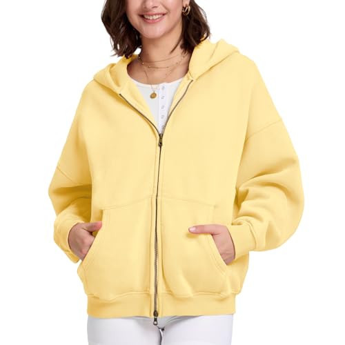 FAIABLE Mens Womens Double Zip Up Hoodie Oversized Acid Wash Heavyweight Fleece Cotton Zipper Hoodie Vintage Y2k Full Zipup Couples Streetwear | Amazon (US)