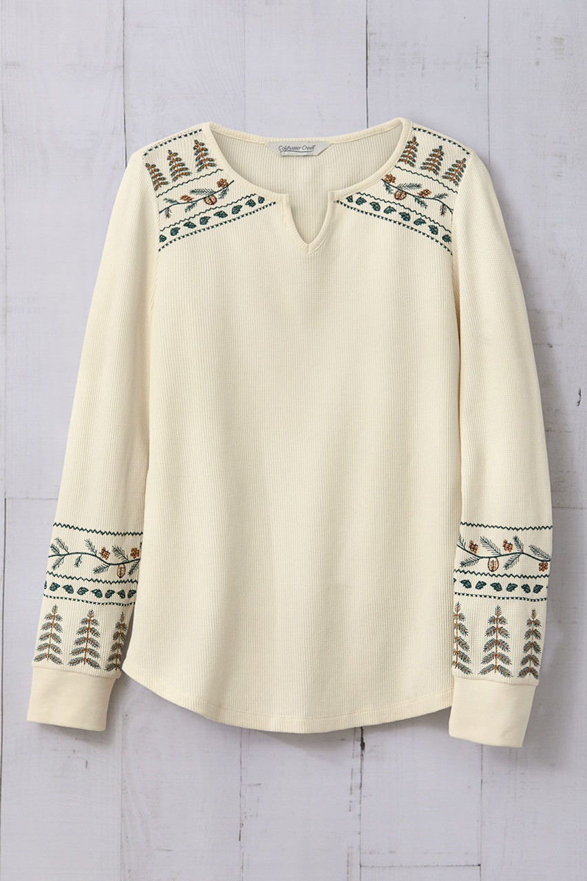 Wintertide Waffle Tee | Coldwater Creek