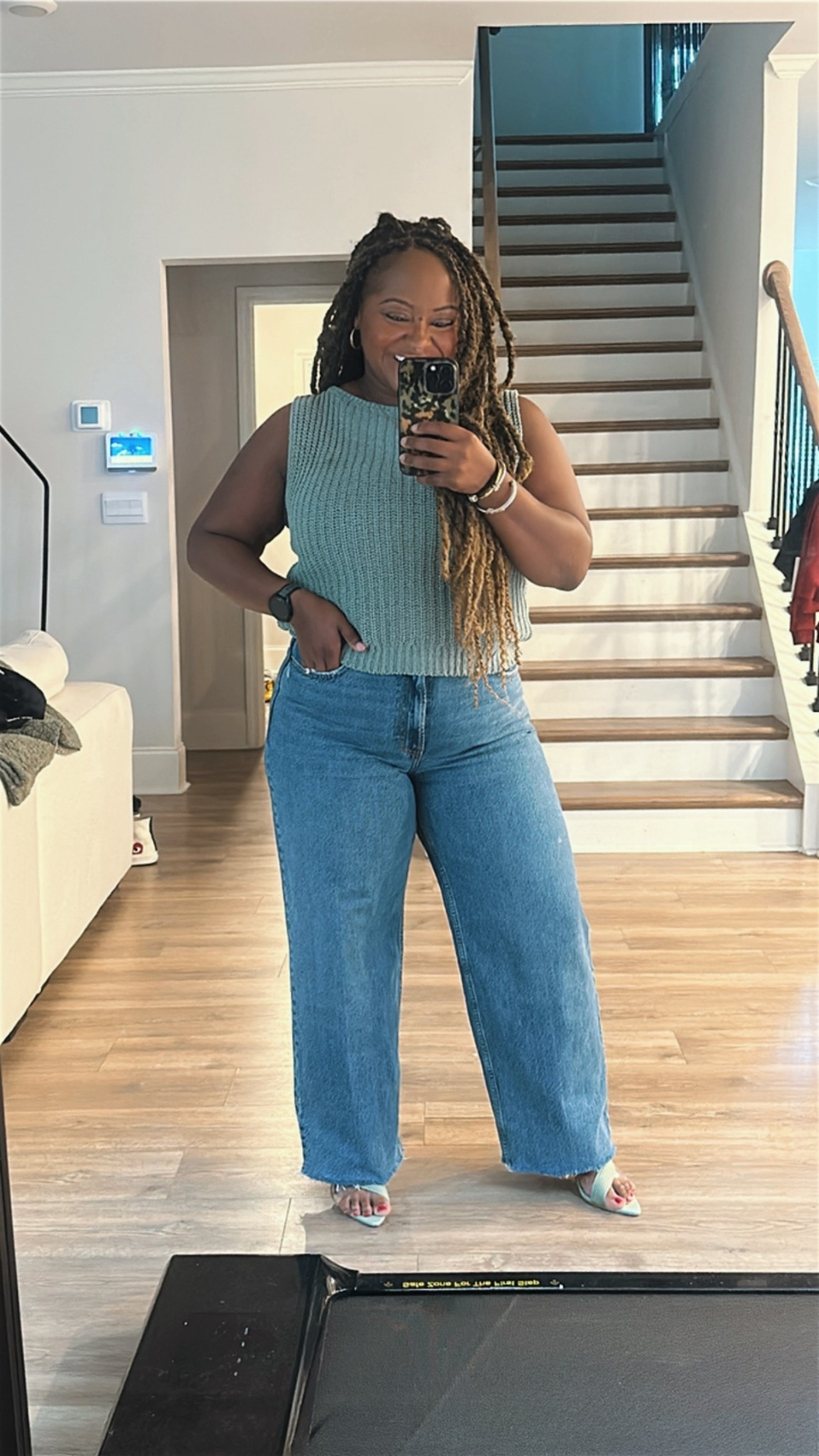 Wearing a 12s in the jeans and m in sweater! The sweater is Abercrombie and it’s sold out but I linked similar options! 

#LTKFindsUnder50 #LTKMidsize #LTKPetite