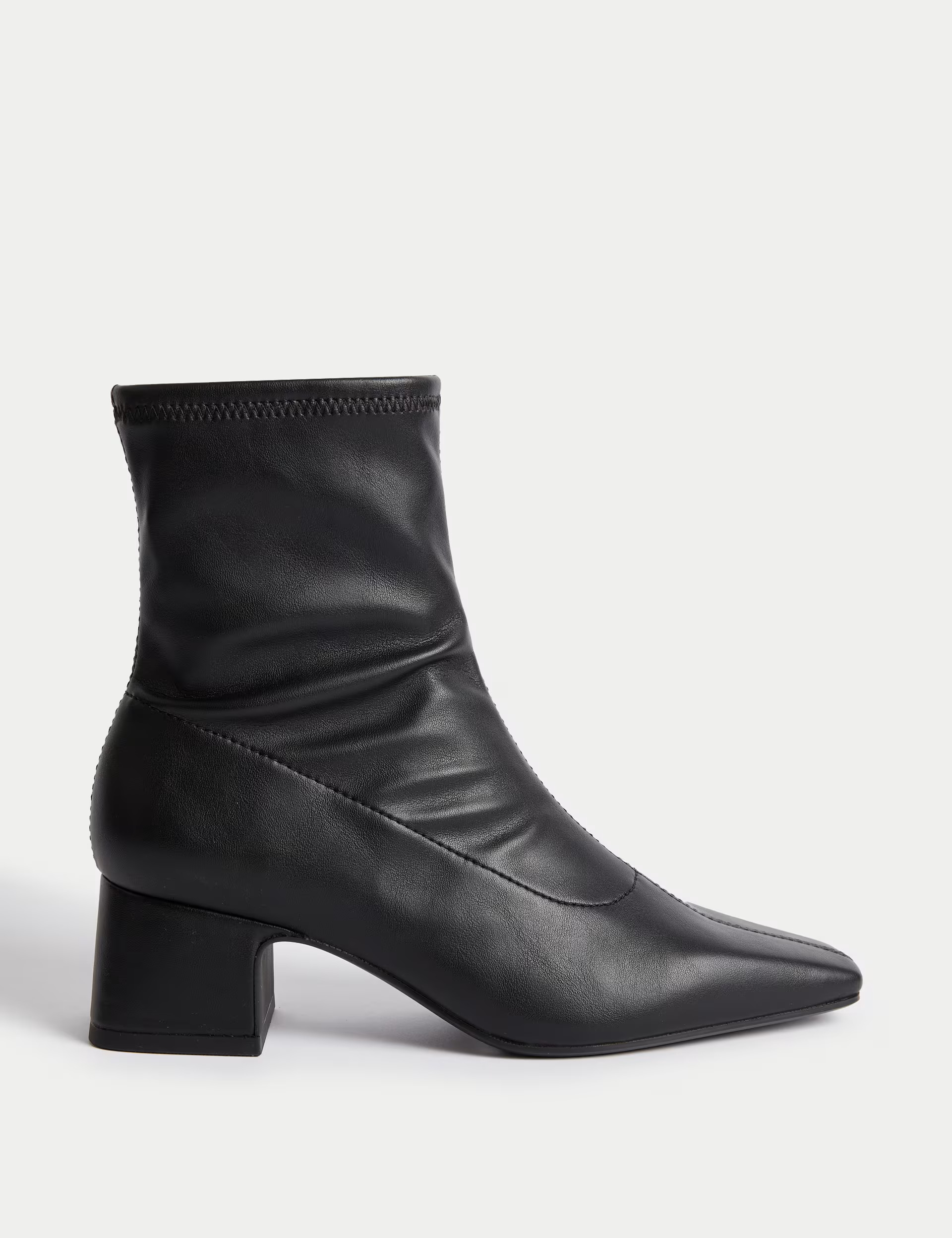 Block Heel Chisel Toe Ankle Boots | Marks & Spencer (UK)
