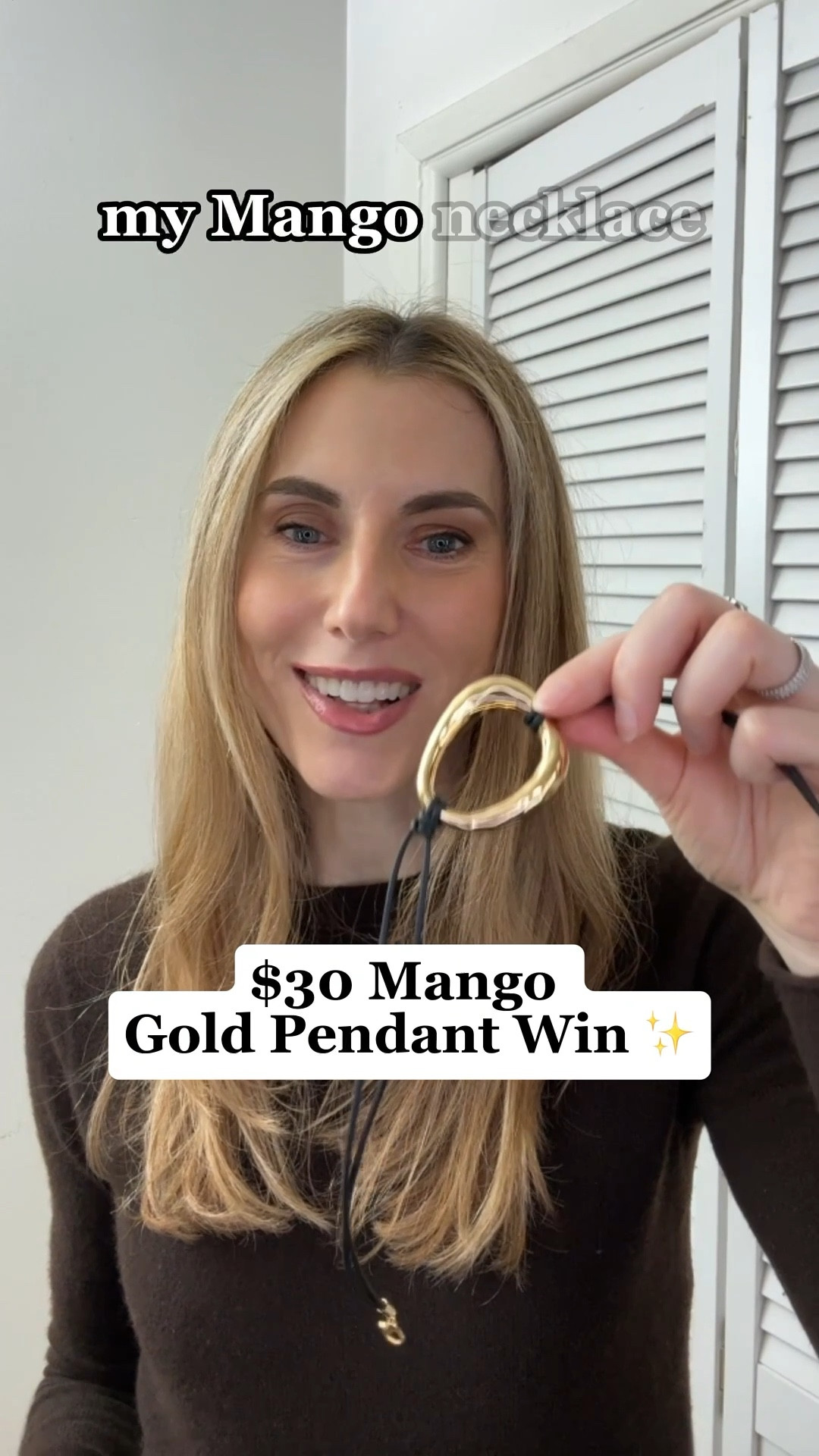 I’m so excited about this necklace! I’ve been looking forward to all the organic shapes in jewelry we’re seeing in 2025. The gold tone is beautiful, which is a lot given the price. I found other pieces worth a look at Mango, and I’m including belts similar to mine from Nili Lotan (mine is OOS) ✨jewelry | pendant | minimal | affordable luxury 

#LTKStyleTip #LTKWatchNow #LTKFindsUnder50