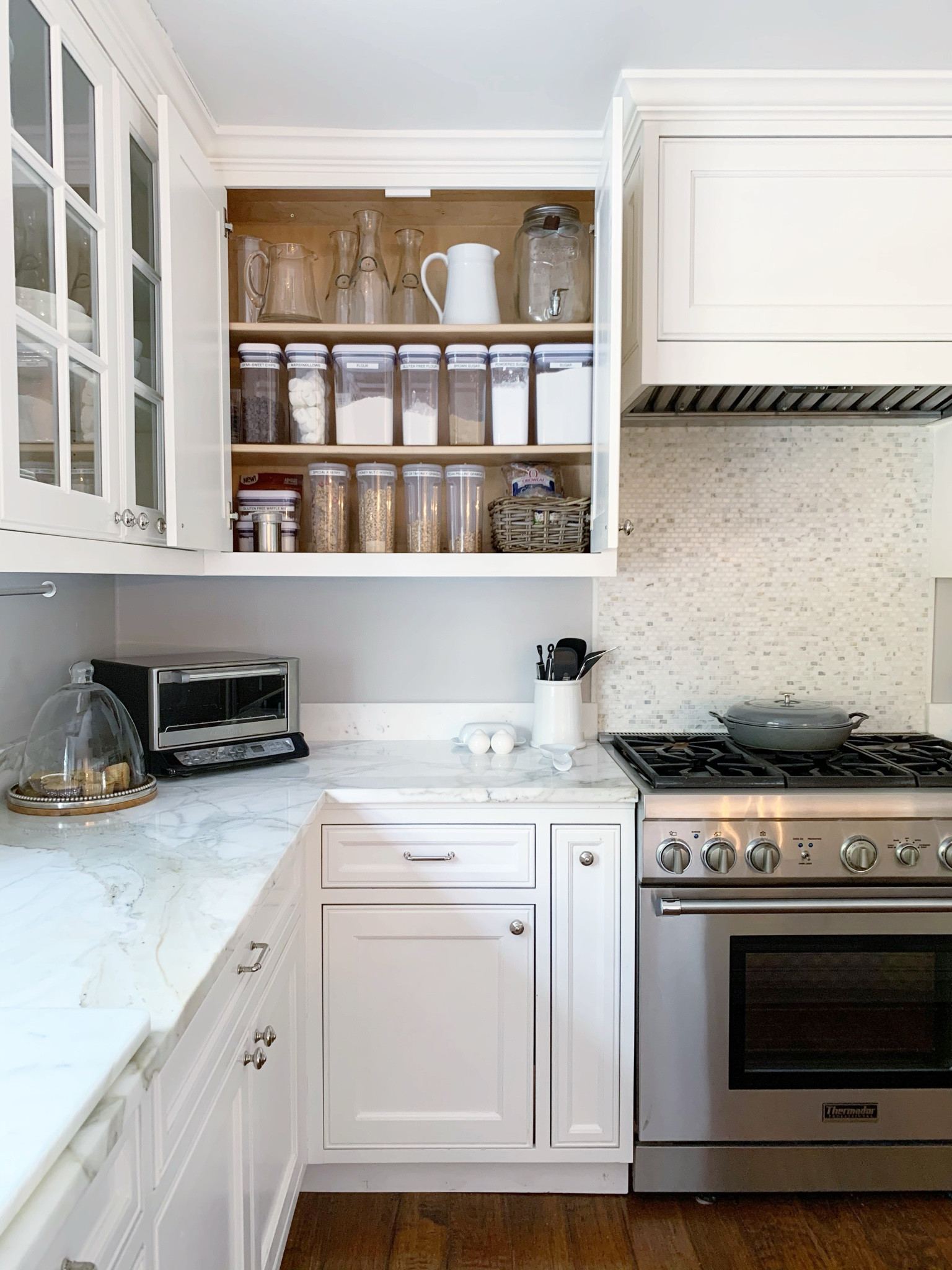 Because I was able to better space plan this kitchen, we ended up with a spare cabinet to contain the baking ingredients and cereal containers … which is exactly what mom was hoping for! These are great containers that keep everything fresh … and they’re easy to grab from a cabinet.

#LTKfamily #LTKfitness #LTKhome