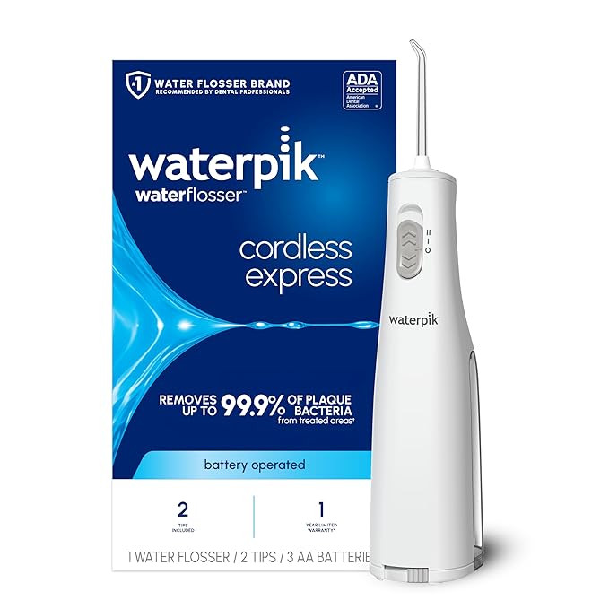 Waterpik Cordless Express Water Flosser, Battery Operated & Portable for Travel & Home, ADA Accep... | Amazon (US)