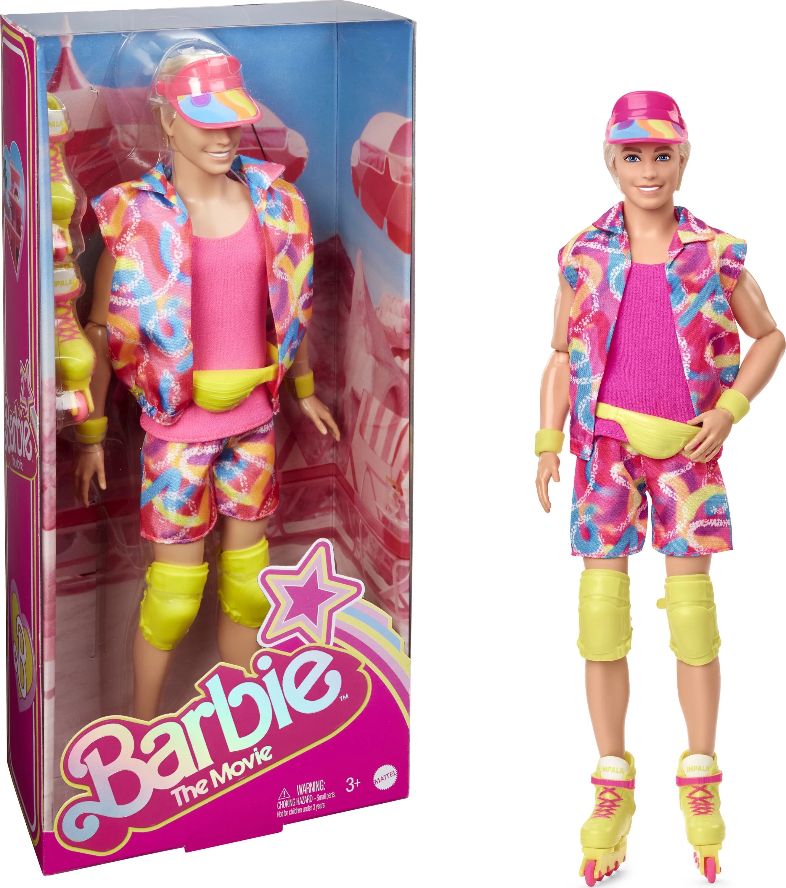 Barbie The Movie In-Line Skating Outfit Collectible Ken Doll with Visor, Knee Pads & Inline Skate... | Walmart (US)