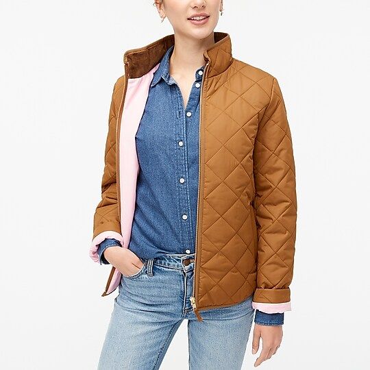 Diamond quilted puffer coat | J.Crew Factory