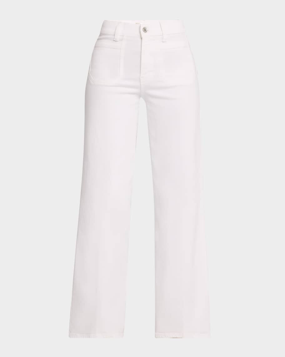FRAME Le Slim Palazzo Modernist Pocket Jeans | Neiman Marcus