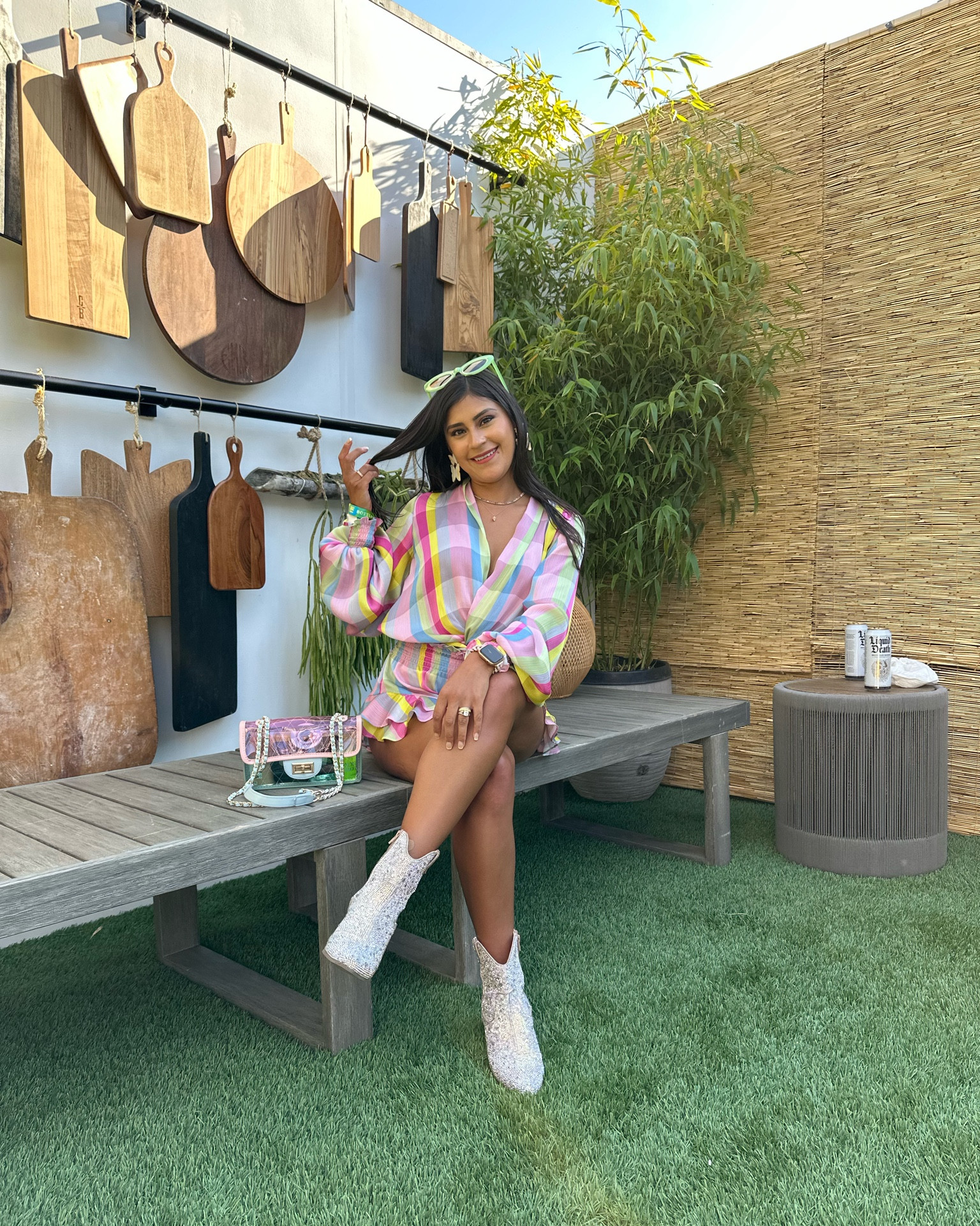 Festival, Concert 🎵, Bachelorette Party, running errands, brunch, or date night, this two piece matching set is suitable for all 💜💗💚💛 the things. Fit is true to size. #PetiteFashion #ConcertOutfit #Summeroutfit #dillards #sparkleboots

#LTKSeasonal #LTKstyletip