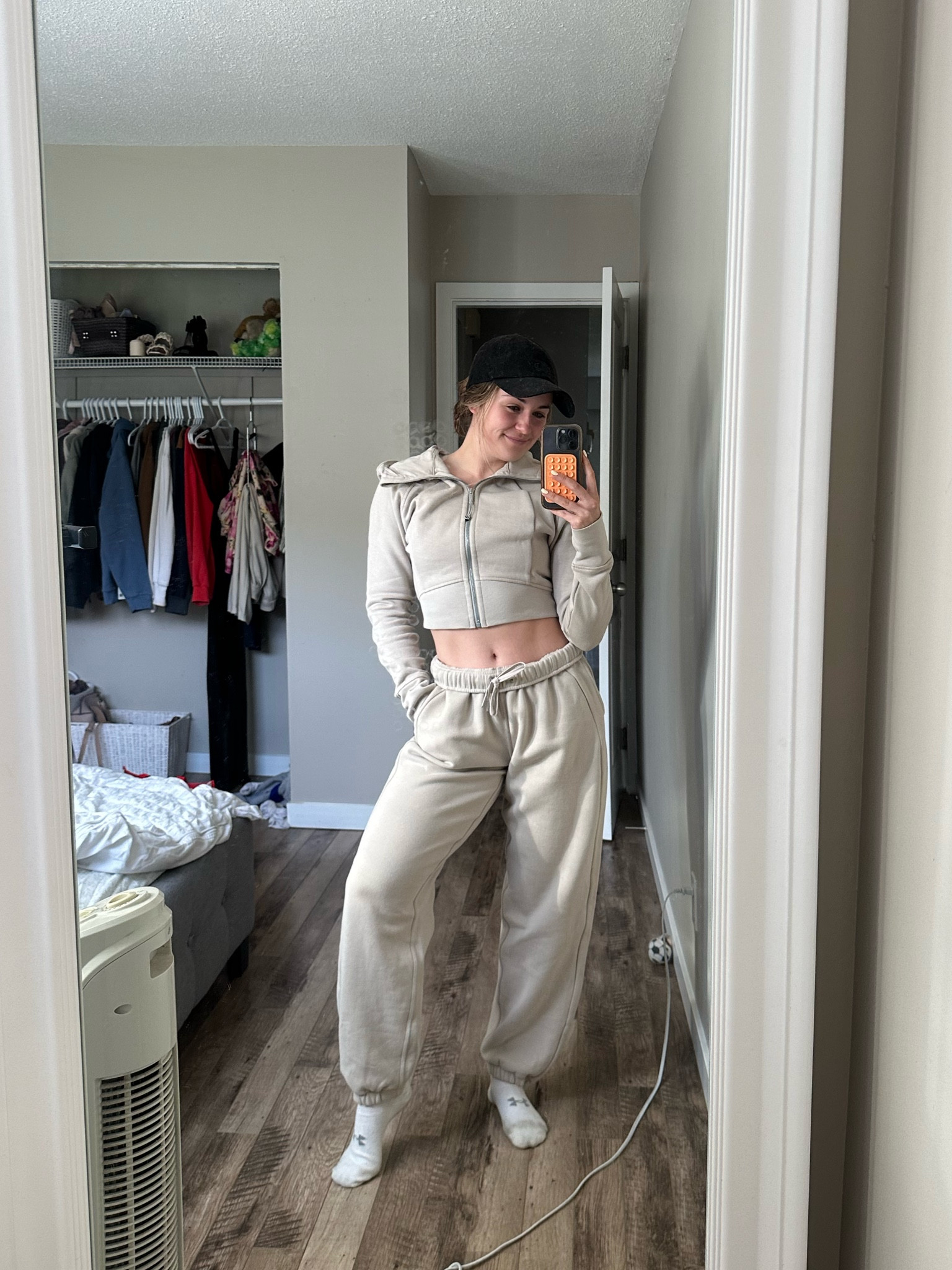 Catch me in matching sweats always

#LTKfitness