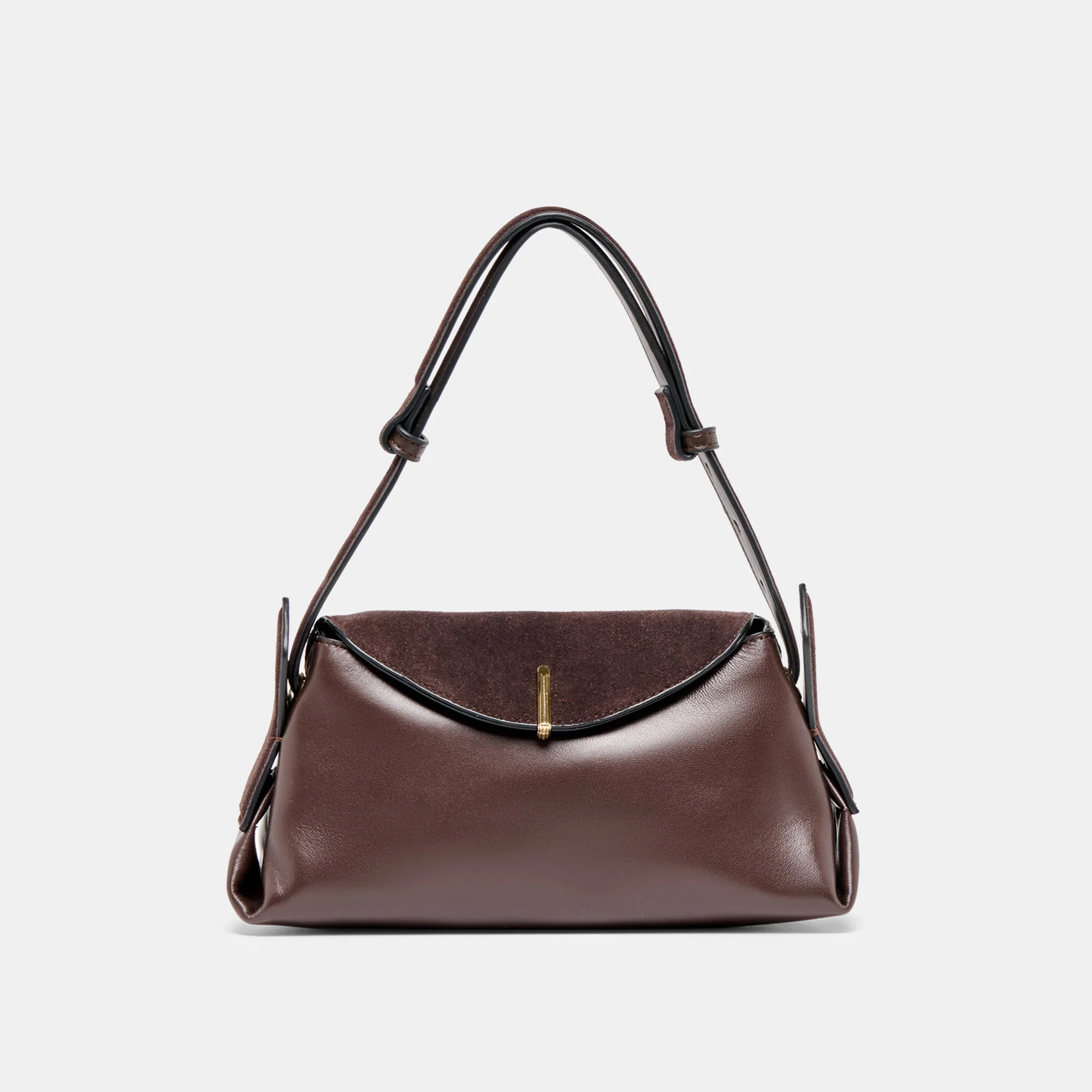 Devyn Shoulder Bag Espresso Leather | DolceVita.com