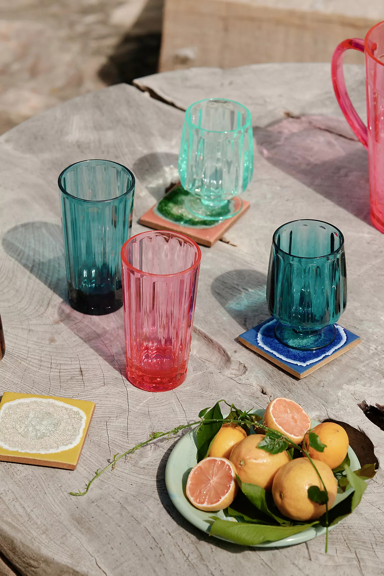 Lucia Acrylic Highball Glasses, Set of 4 | Anthropologie (US)