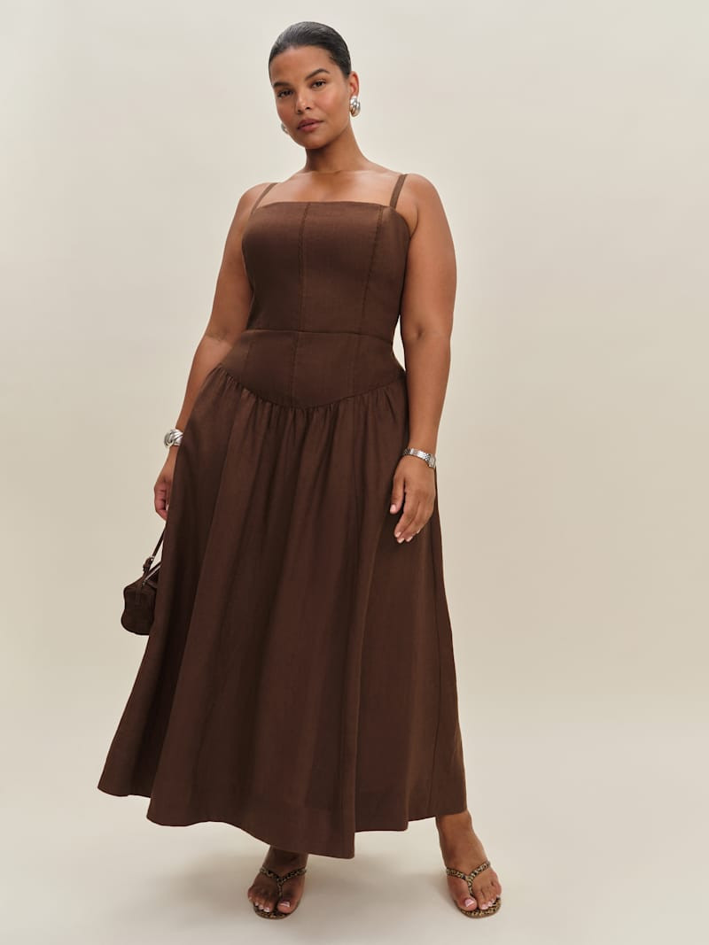 Katarin Linen Dress Es | Reformation (Global)