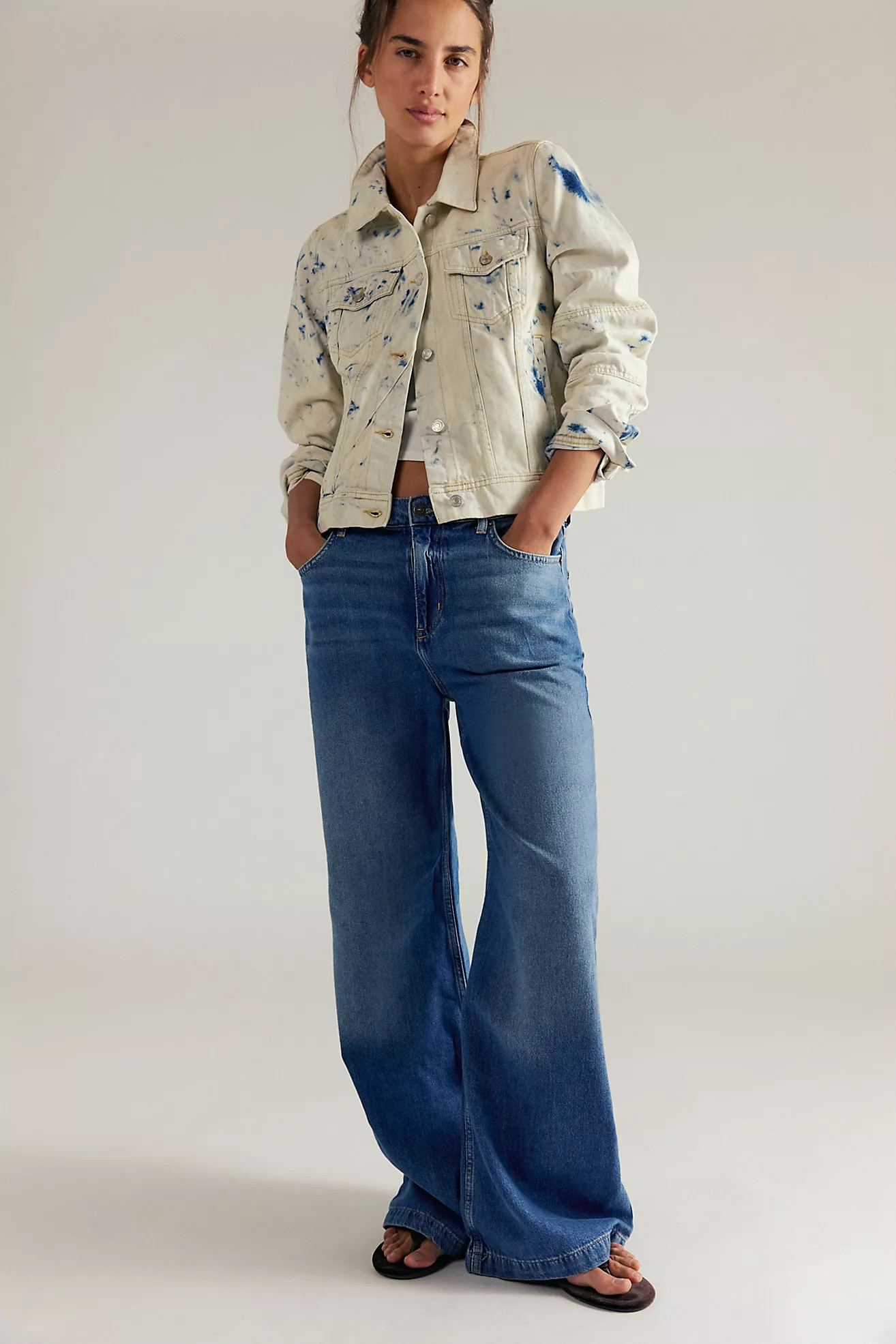 We The Free Stride Straight 'n Wide Jeans | Free People (Global - UK&FR Excluded)