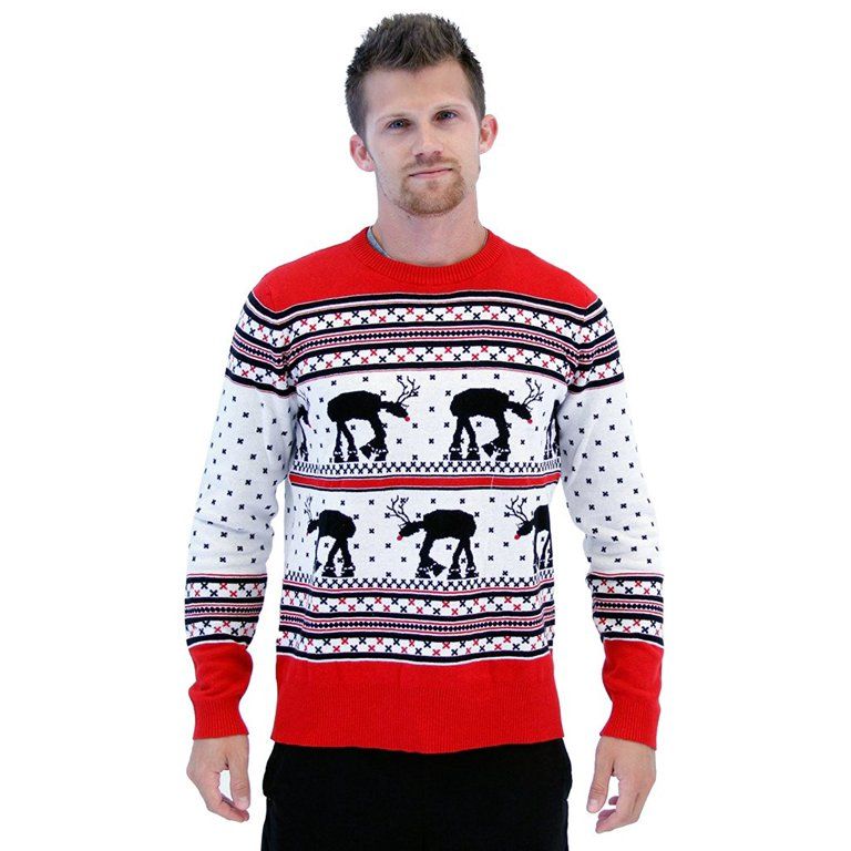 Star Wars AT-AT Reindeer Ugly Christmas Sweater | Walmart (US)