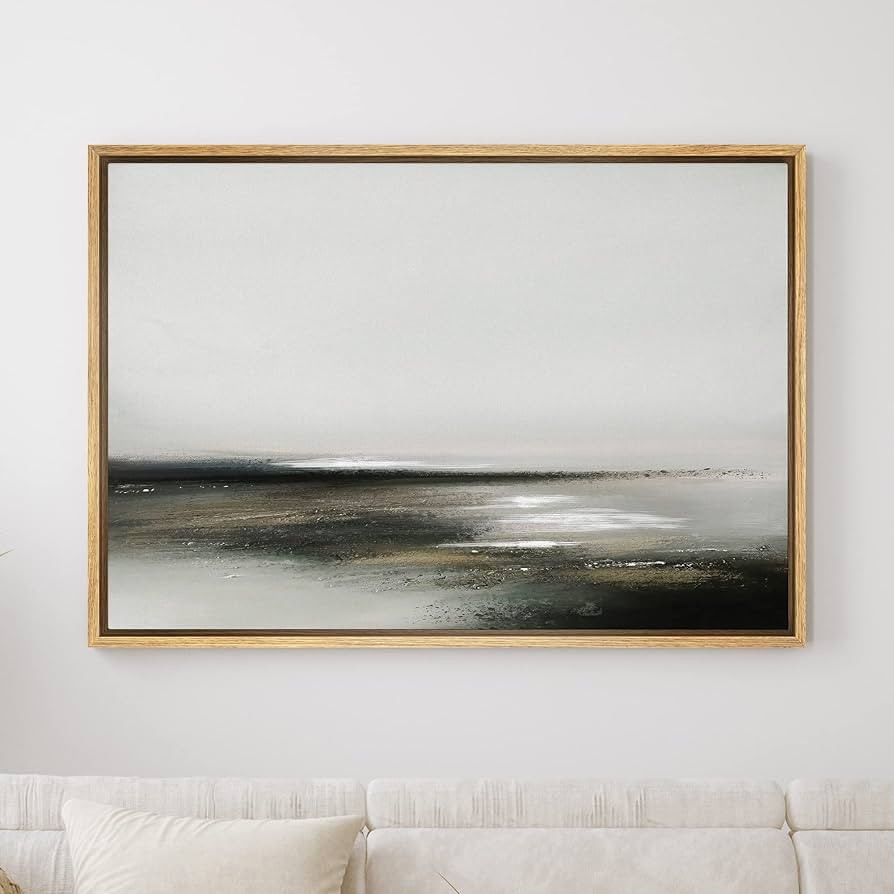 SIGNWIN Framed Canvas Wall Art Abstract Seascape Canvas Prints Home Artwork Decoration for Living... | Amazon (US)