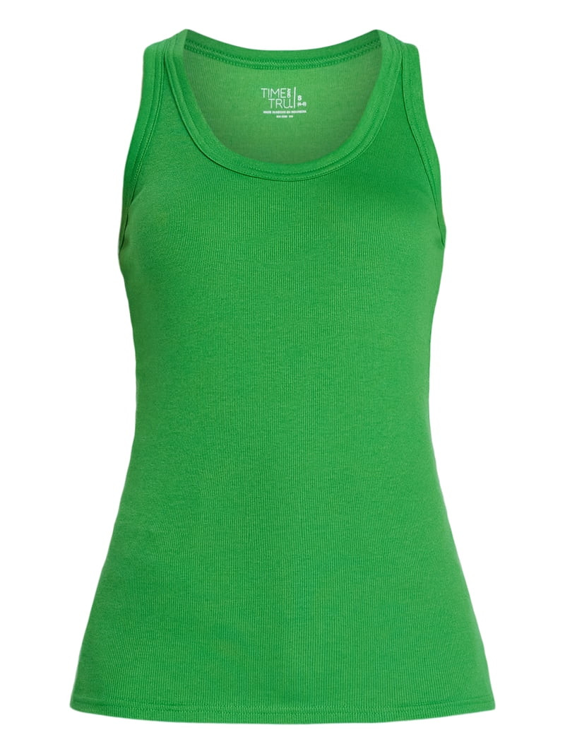 Time and Tru Women's Ribbed Tank Top, Sizes XS-XXXL | Walmart (US)