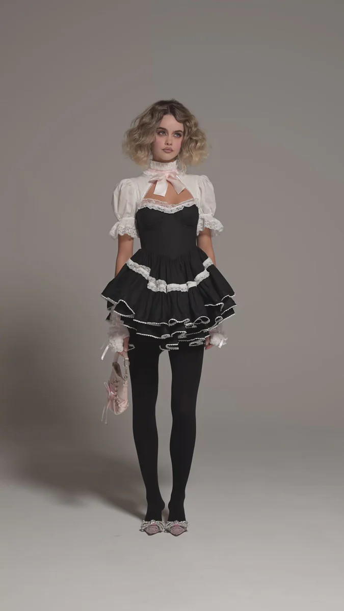 The Caviar Tuxedo Dress | Selkie Collection