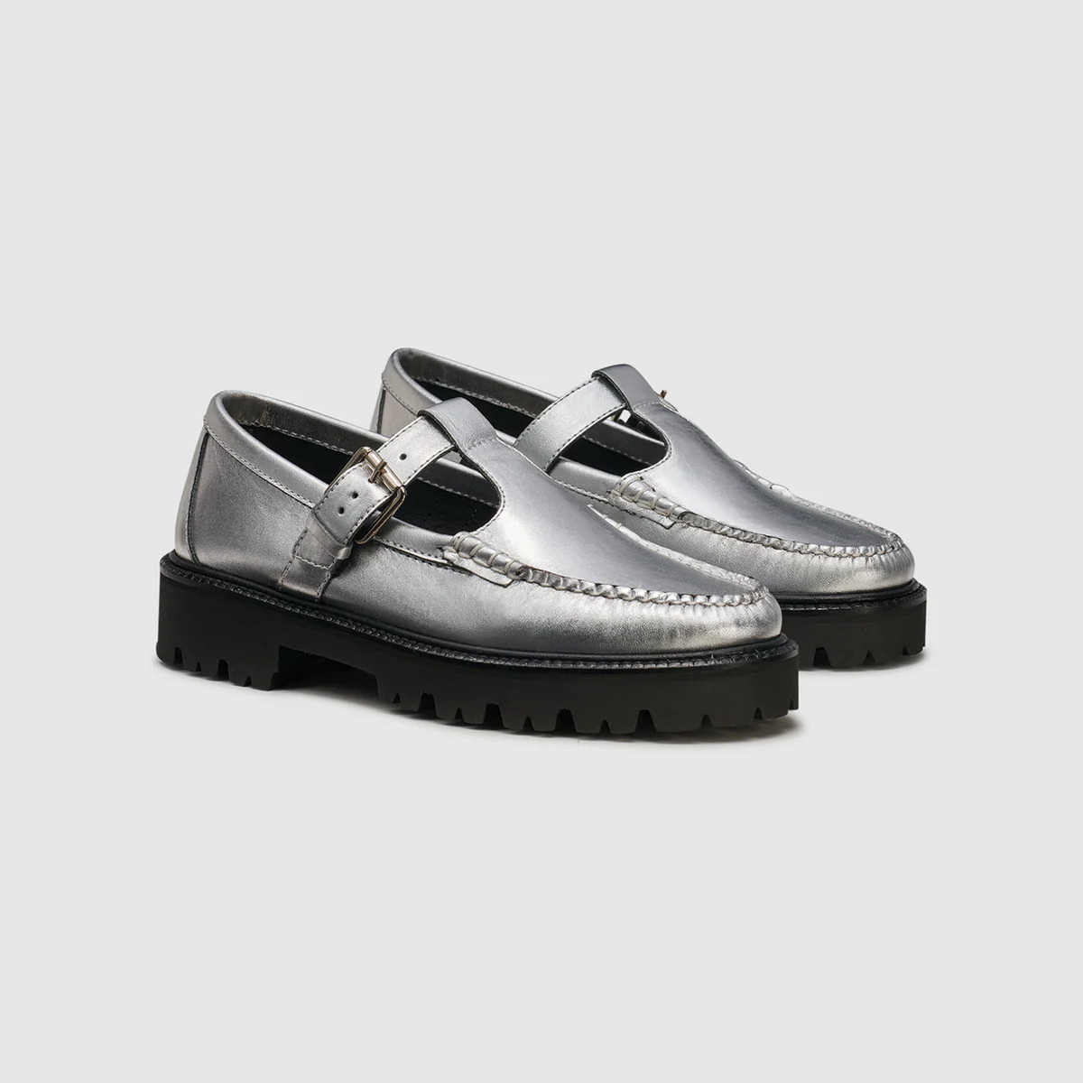 WOMENS METALLIC MARY JANE SUPER LUG WEEJUNS LOAFER | G.H. Bass