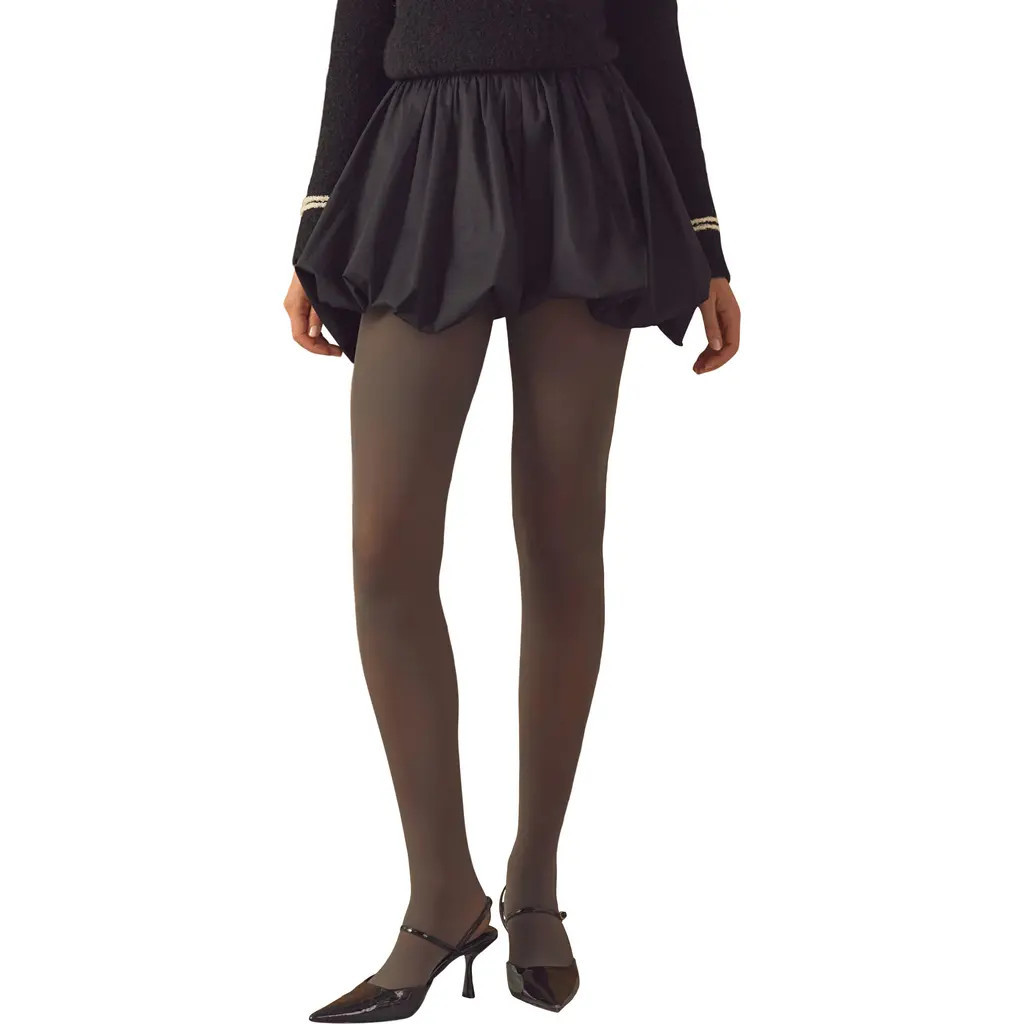 Endless Rose High Waist Bubble Miniskirt in Black at Nordstrom, Size Small | Nordstrom