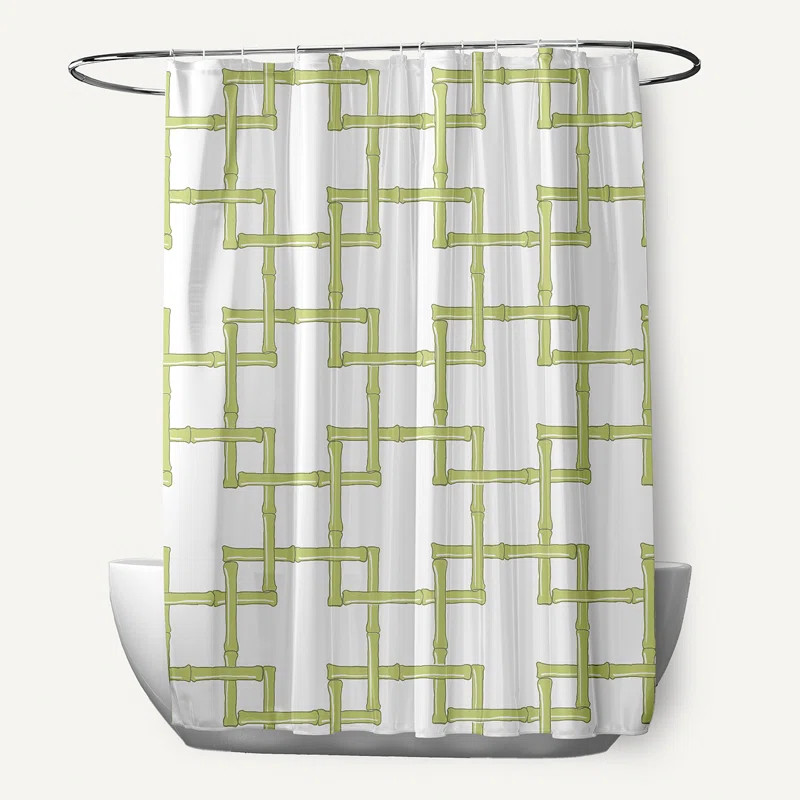 Connelly Geometric Shower Curtain | Wayfair North America