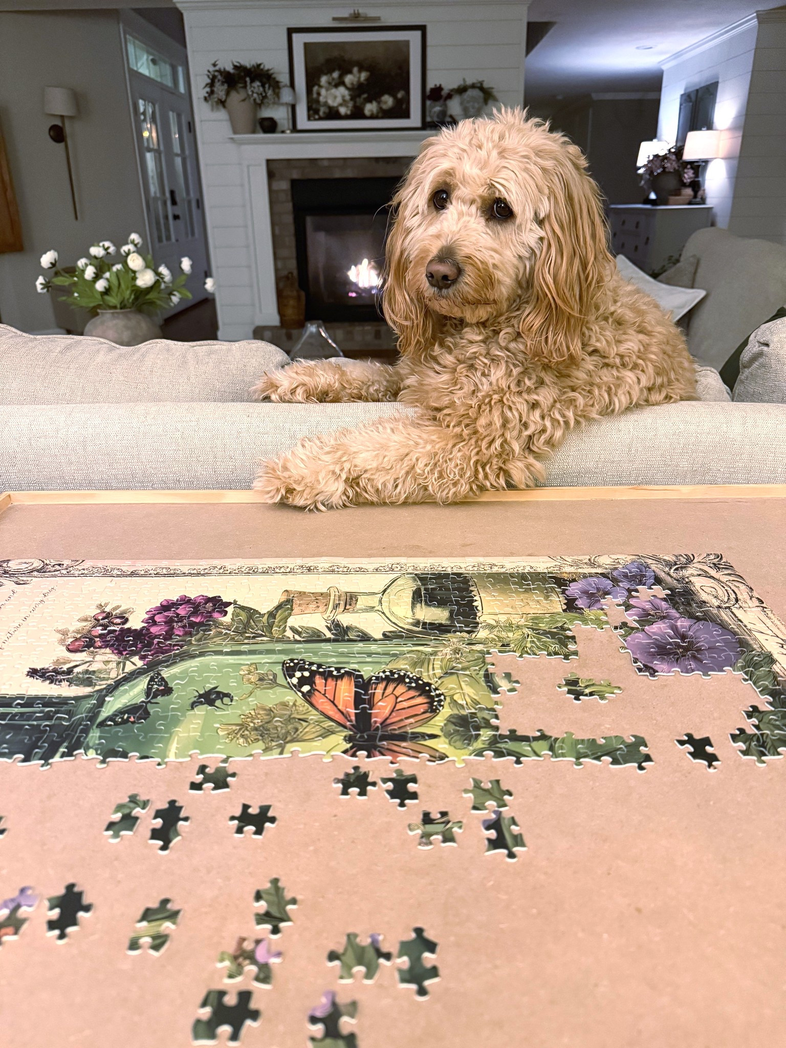 Cute puppy not included, but this puzzle is fantastic. 

