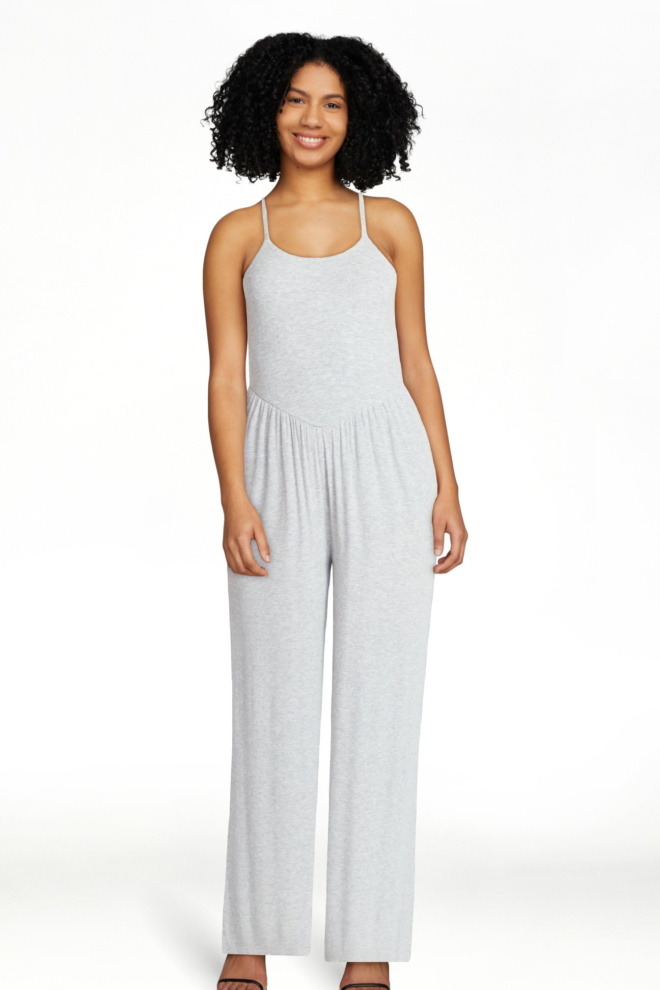 No Boundaries Sleeveless Cami Jumpsuit, Women's XXS-XXL | Walmart (US)