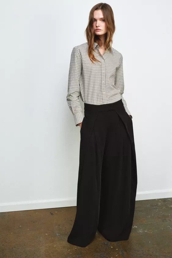 ZW COLLECTION WIDE LEG PANTS | Zara US