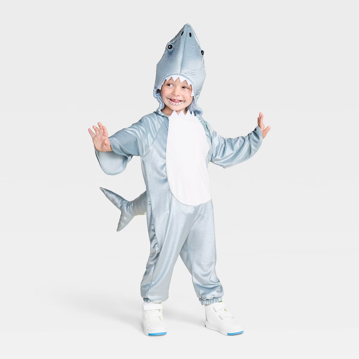Toddler Shark Halloween Costume Jumpsuit - Hyde and EEK! Boutique™ Gray | Target