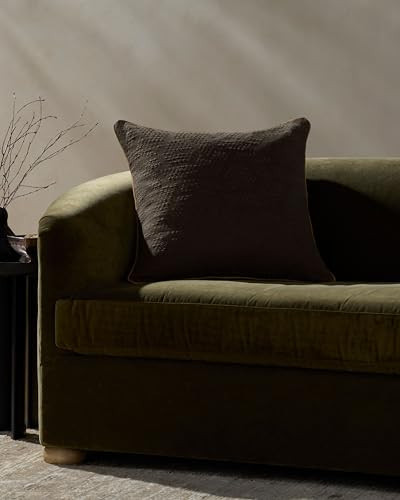 Loloi Jeremiah Brent Leroy Brown 22'' x 22'' Cover w/Down Pillow | Amazon (US)