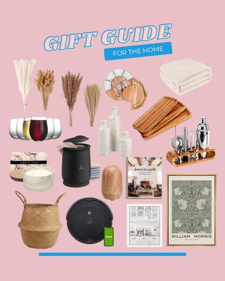 gift guide for the home / seasonal gift guide / amazon gift guide / christmas gift guide / house warming gift guide / serving trays / towel warmer / faux stems / wall art / roomba vacuum candle / wine glasses / coffee table books / bar kit / vases 

#LTKHoliday #LTKhome #LTKSeasonal