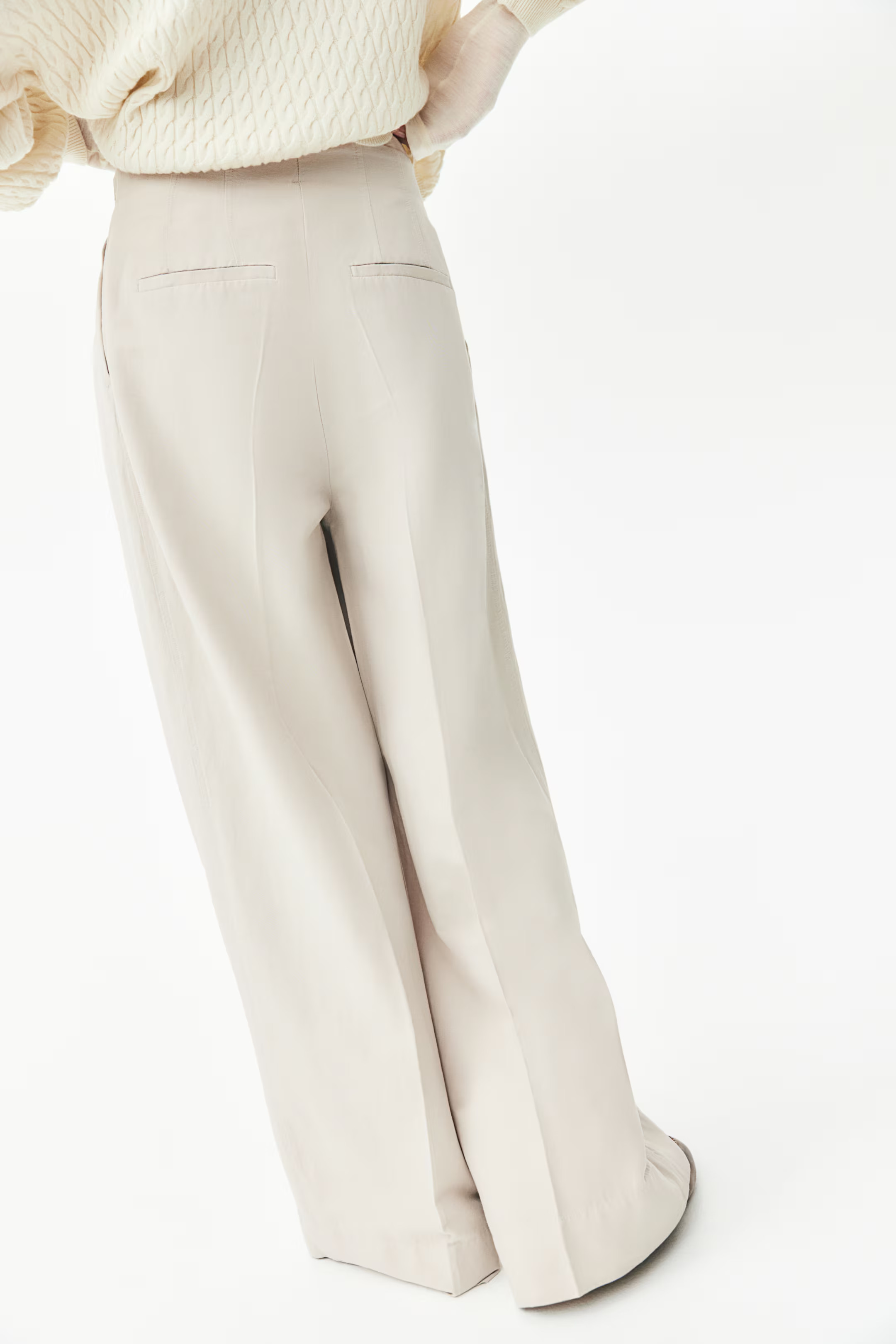 Wide-Leg Linen-Blend Pants | H&M (US + CA)