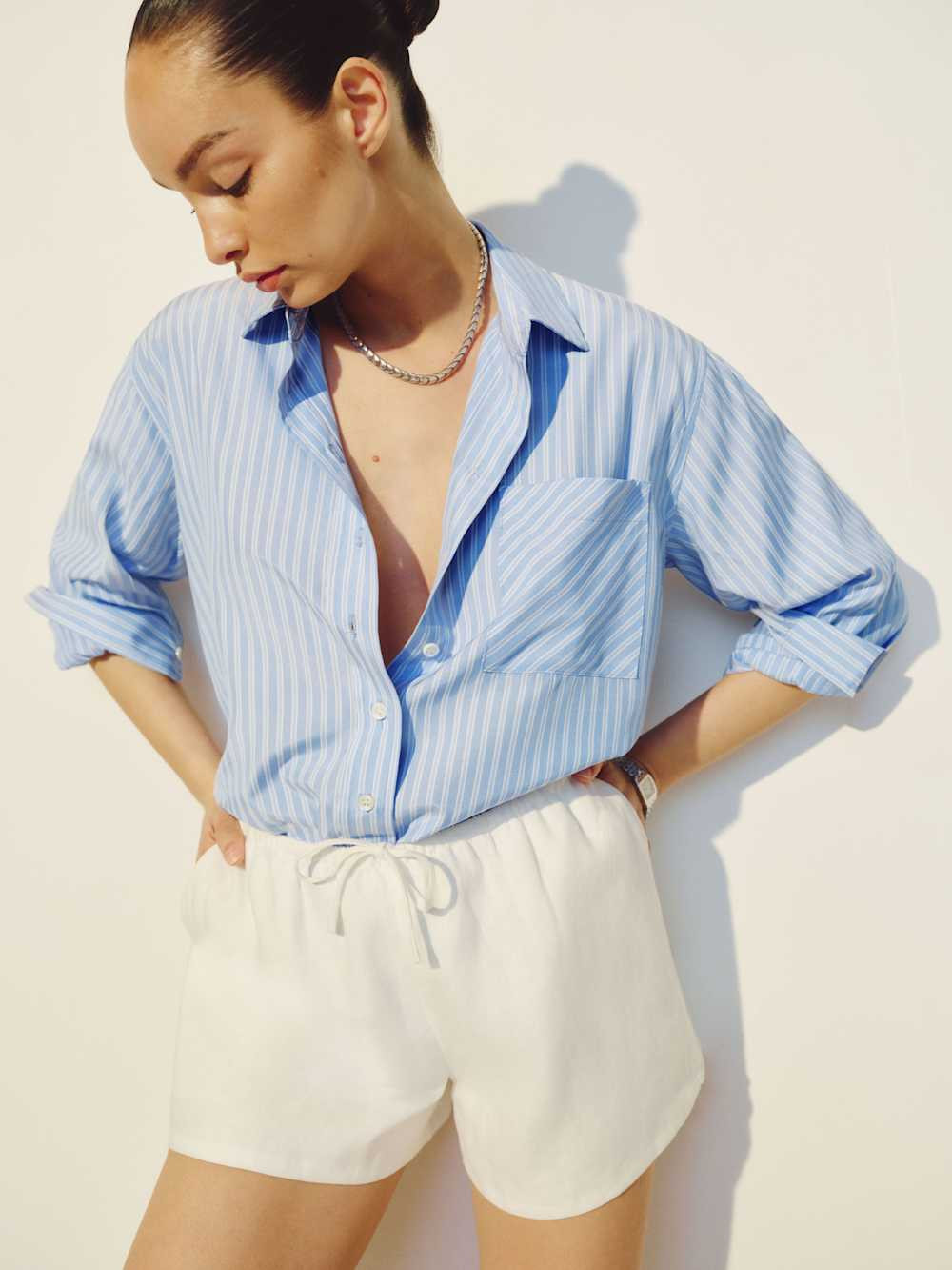 Eli Oversized Shirt | Reformation (Global)