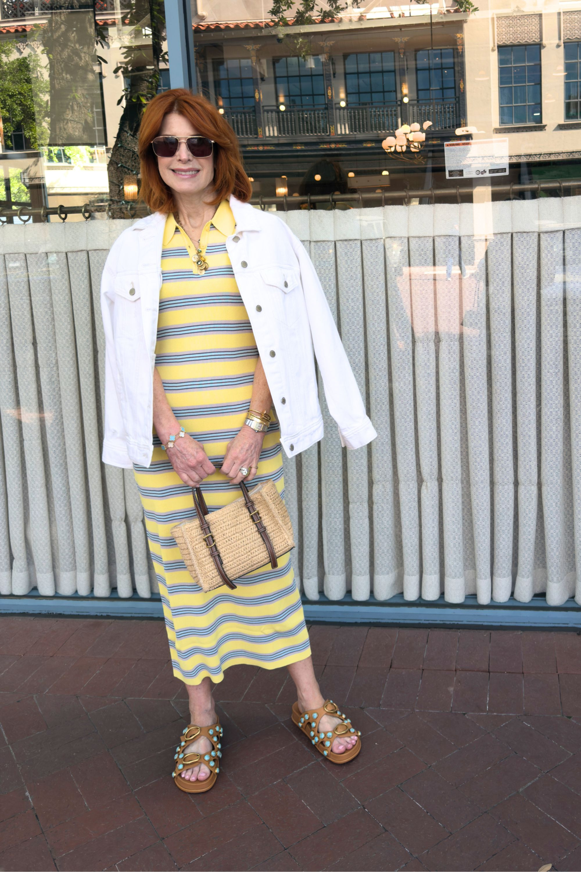 From the flattering striped dress to these beautiful sandals and an easy under $100 purse, this is one of those outfits that just works. Simple, timeless, and perfect for spring days when you want to feel effortlessly pulled together. 

#LTKSeasonal#LTKOver40 

 

#LTKootd