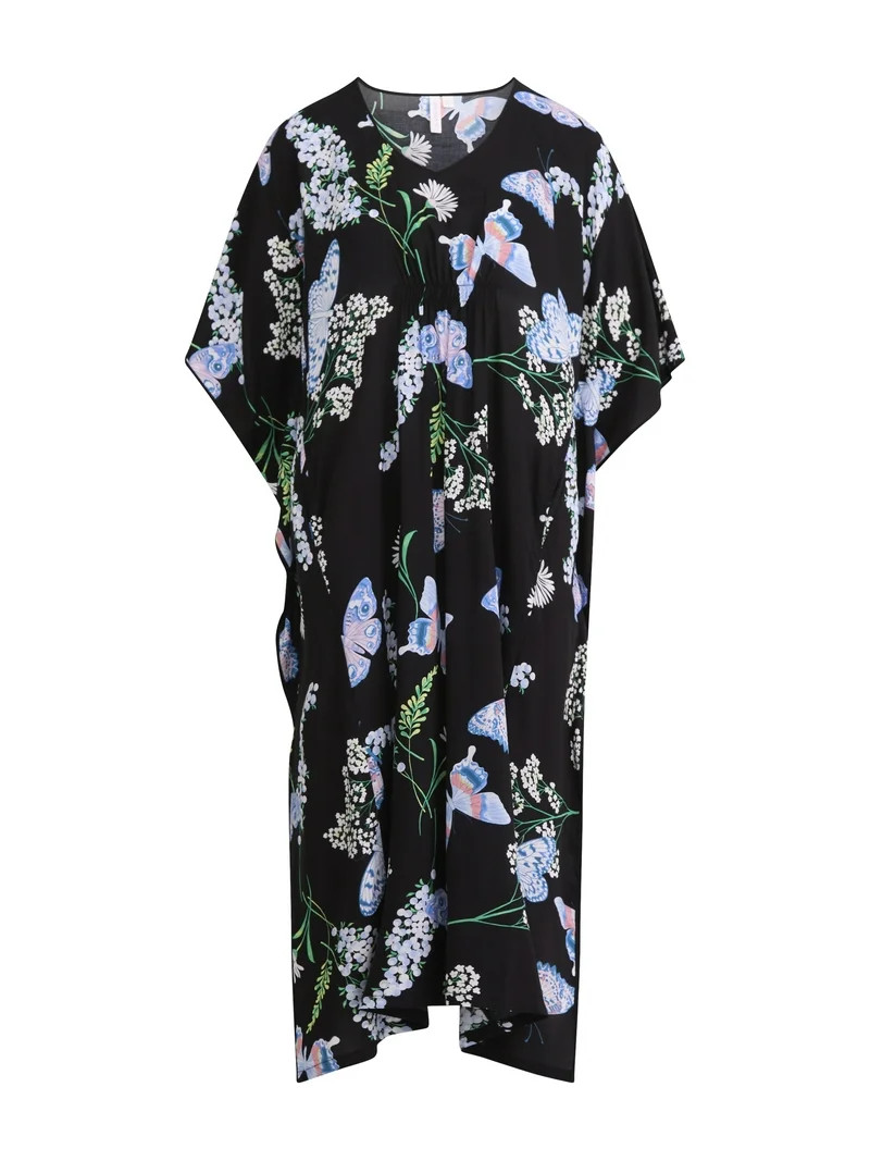 Joyspun Women’s Sleepwear Woven 46” Caftan Nightgown, S-4X | Walmart (US)