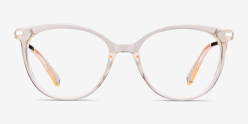 Attitude Cat Eye Clear Melon Glasses for Women | Eyebuydirect | EyeBuyDirect.com